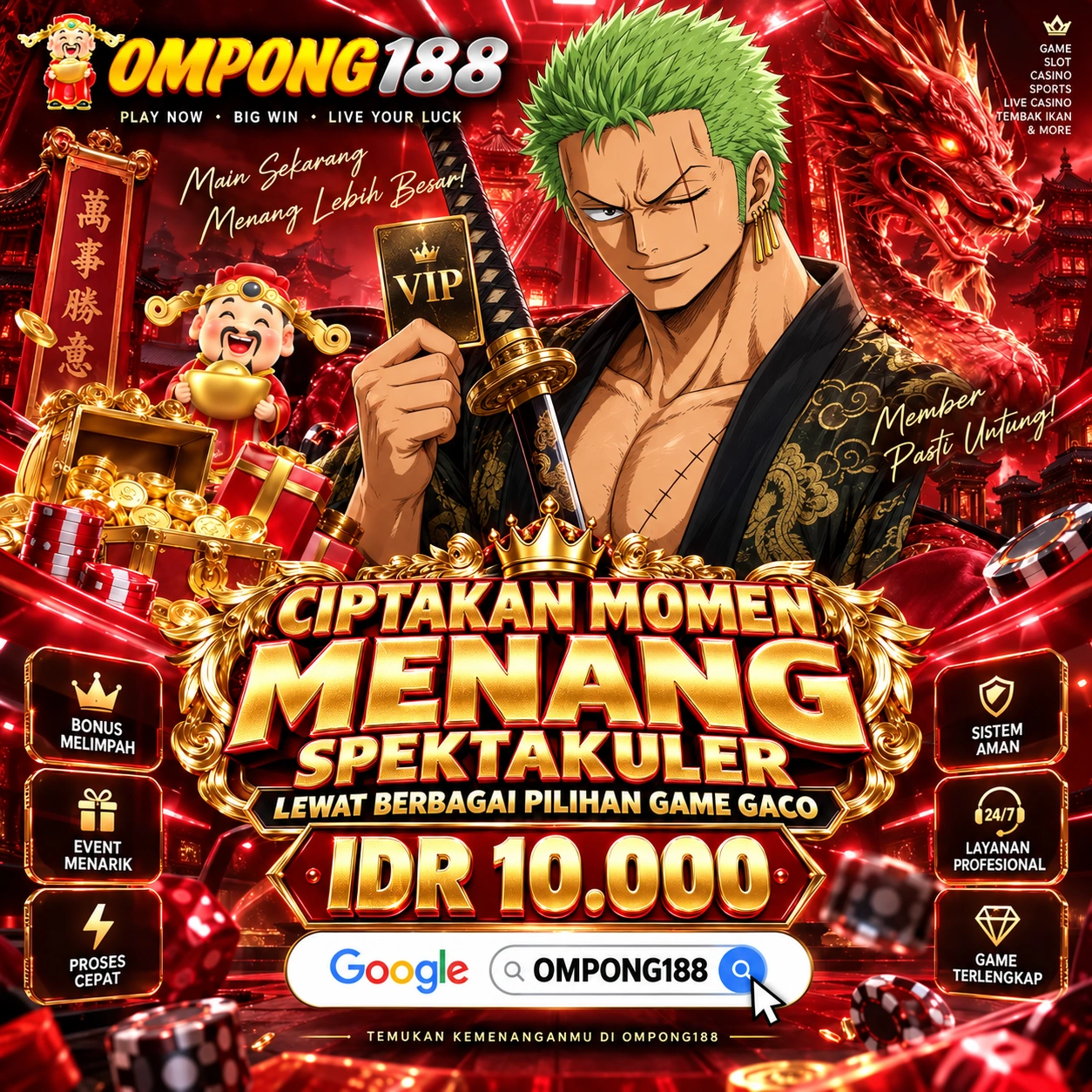 OMPONG188 : Ciptakan Momen Menang Spektakuler Lewat Berbagai Pilihan Game Gacor