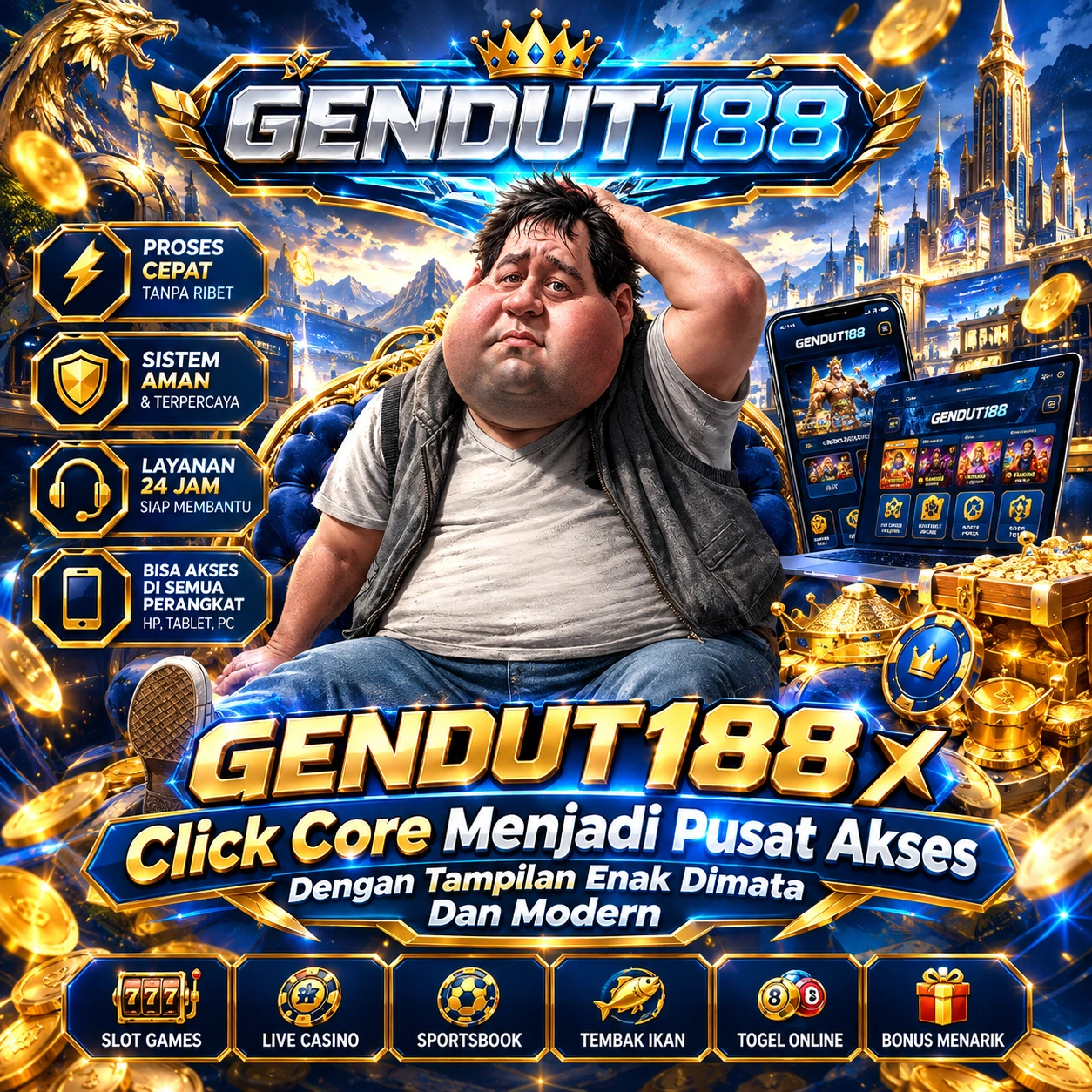 GENDUT188 メ Click Core Menjadi Pusat Akses Dengan Tampilan Enak Dimata Dan Modern